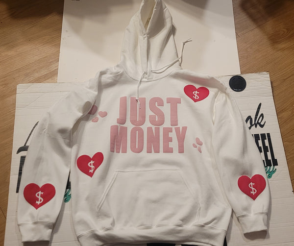 A CUPID MONEY WHO GETS PAID HOODIE (WHITE)