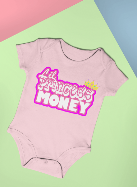 BABY ONESIES MONEY (PINK)