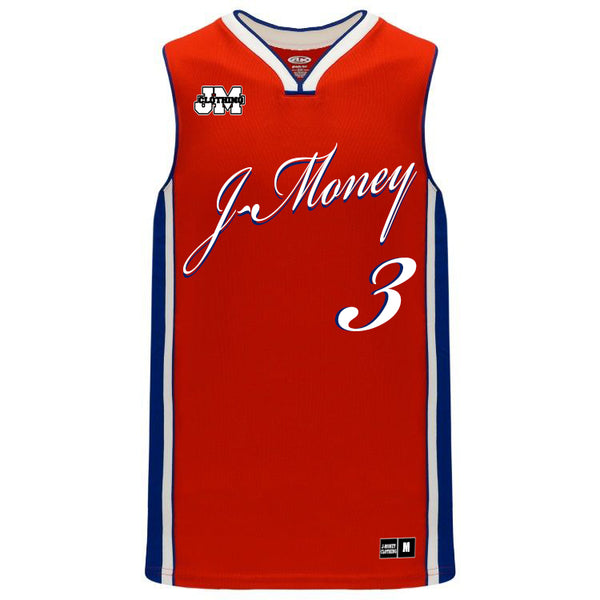 PHILLY SIX MONEY MAN BASKETBALL JERSEY (RED)