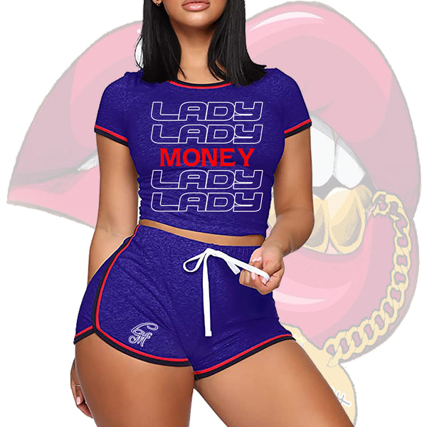 LADY MONEY SUMMER MONEY OUTFIT (ROYAL BLUE)